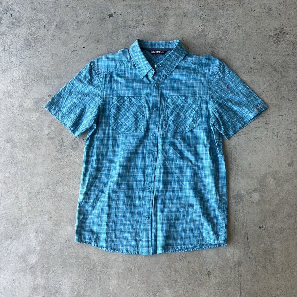 Arc'teryx Blue Plaid Casual Button Down Shirt